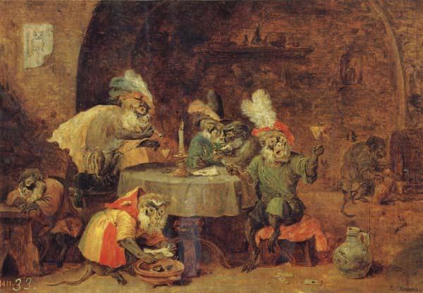 David Teniers Smokers and Drinkers china oil painting image